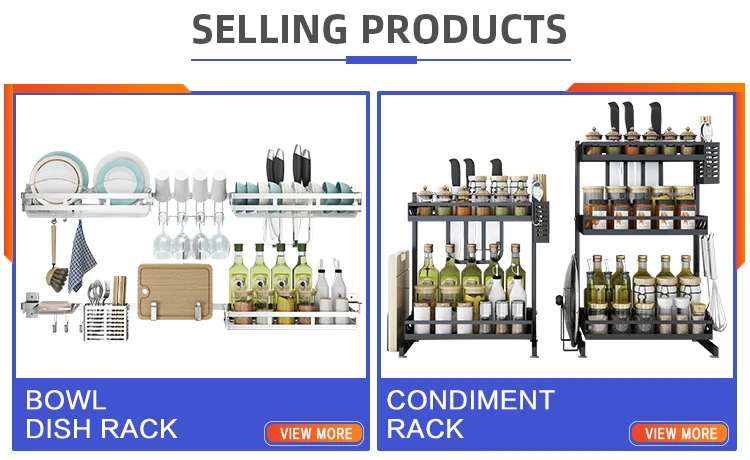 3 Tiers Wall Mounted Dish Drying Drainer Hanging Rack Stainless steel with PP Water Tray 201 Stainless steel dish rack for hotel