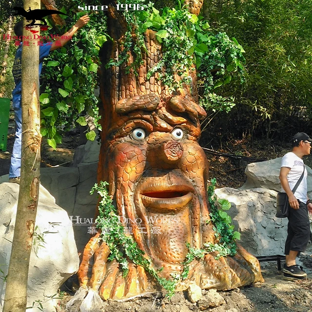 Amusement Park Custom Attraction Cartoon Artificial Talking Tree