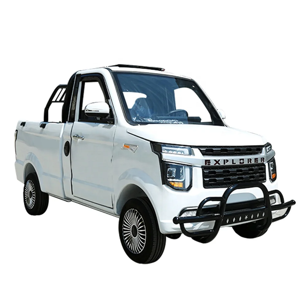 Lowspeed Electric Vehicle Of Fourwheel Singlerow Pickup Truck Is