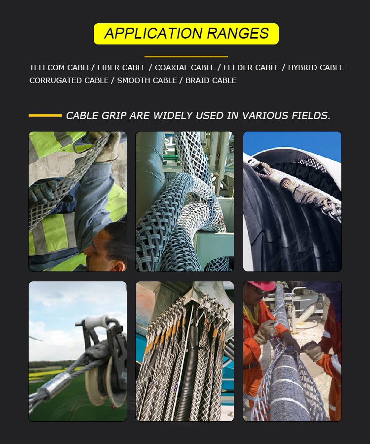 Heavy Duty Pulling Grip / Hoisting Grip / Cable Socks With Swivel