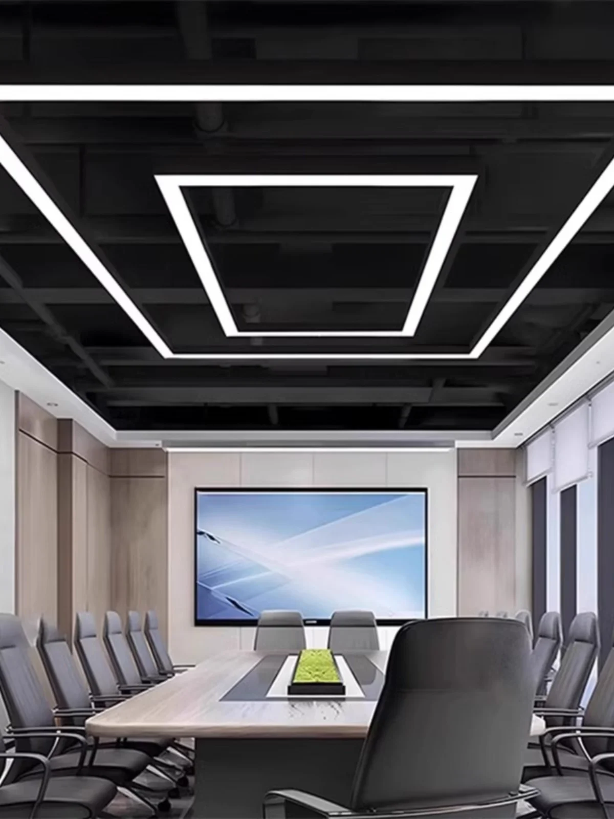 product for ul ce dlc certificated super bright 20w 40w 80w led aluminum linear light pendant for office shop school gym-7