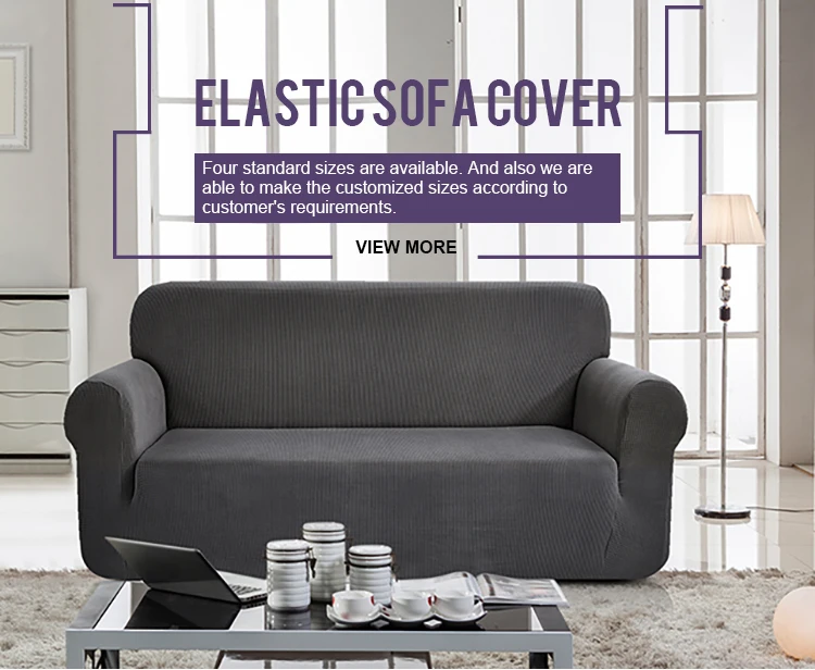 Soft High Stretch Jacquard Sofa Slipcover Machine Washable Spandex Stretch Jacquard Sofa Slipcover