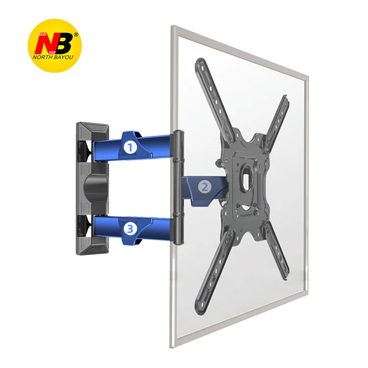 Nb P4 Tilt Adjustable Arm Support 90 Degree Swivel Tv Wall Mount For 32