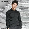 High quality classical formal promotional model men's long sleeve fashion solid Black standard Shirt