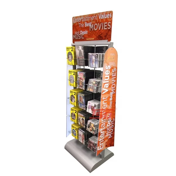 Metal Retail Dvd Display Stands Cd Display Racks Buy Retail Dvd