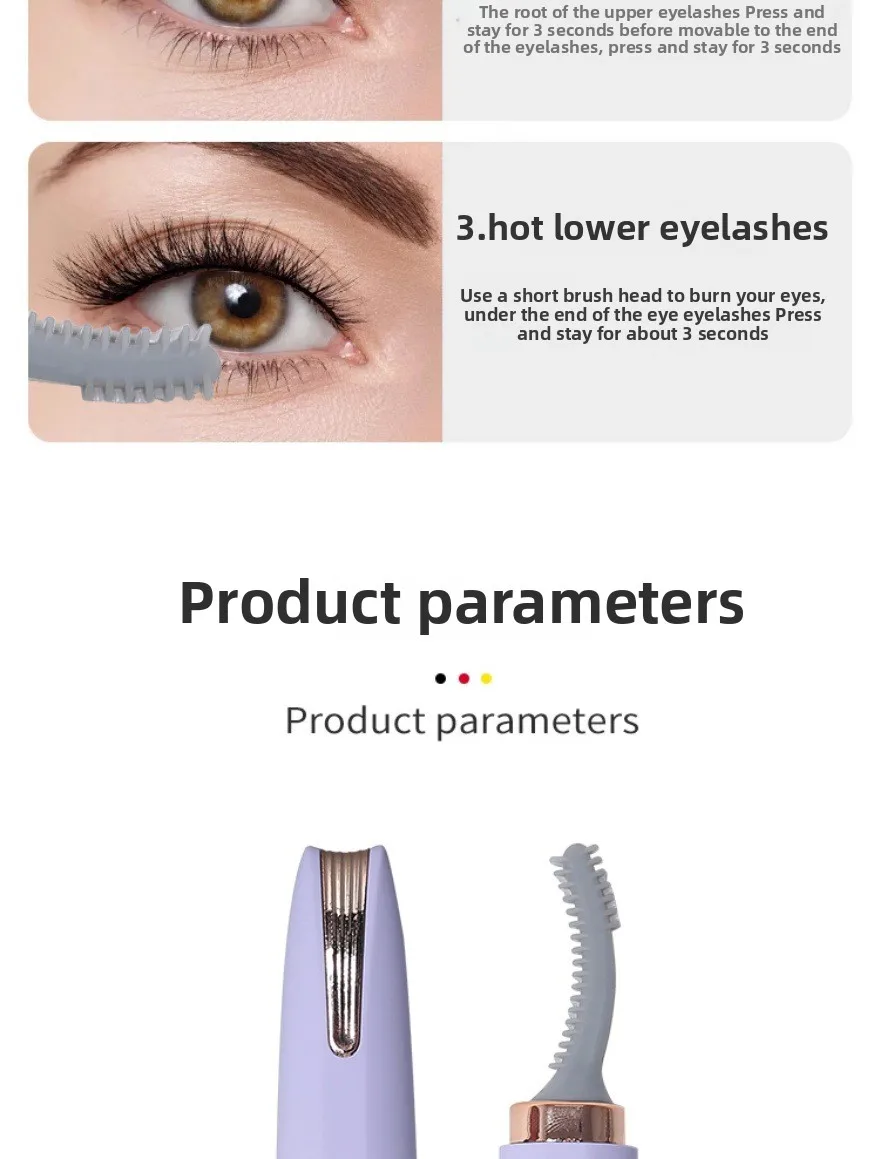 2-in-1 Electric Eyelash Curler and Eyebrow Shaper for Women Trending Household Eyelash Brush