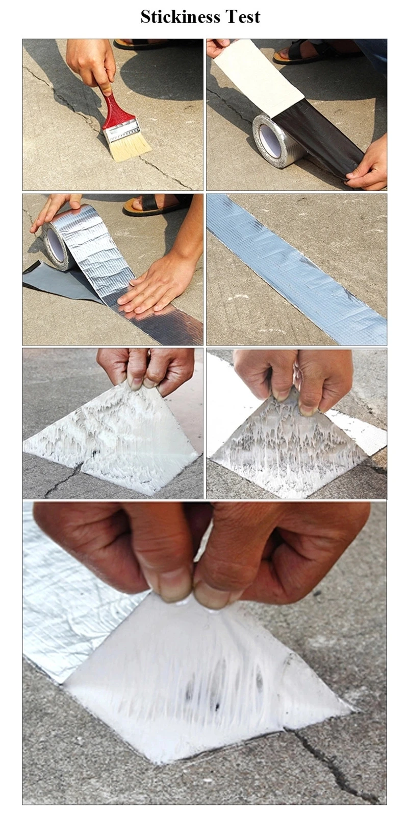 OEM Customized butyl adhesive aluminum foil tape for roof and pipe