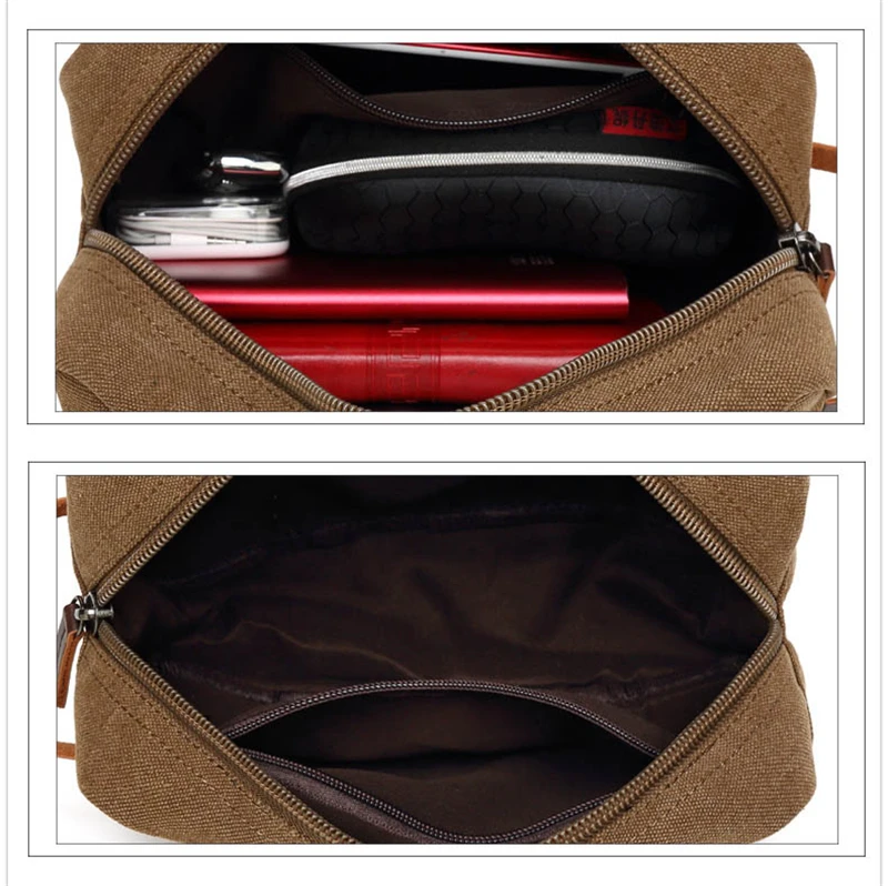 black toiletry bag