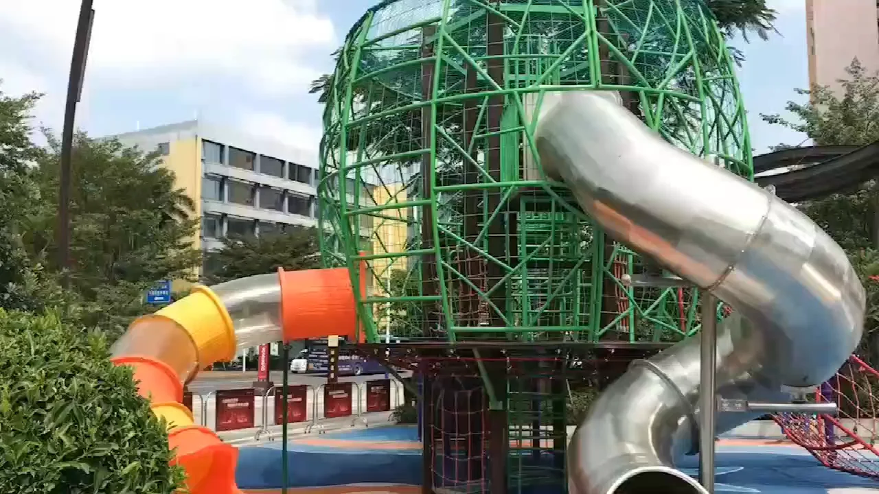 Non Standard Outdoor Playground Big Stainless Steel Climbing Slide   Hbde769567ef9476f914ae8164479bcf3U 