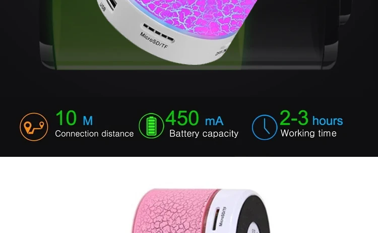 Cheap price colorful crack bluetooth mini wireless speaker for daily use - ANKUX Tech Co., Ltd
