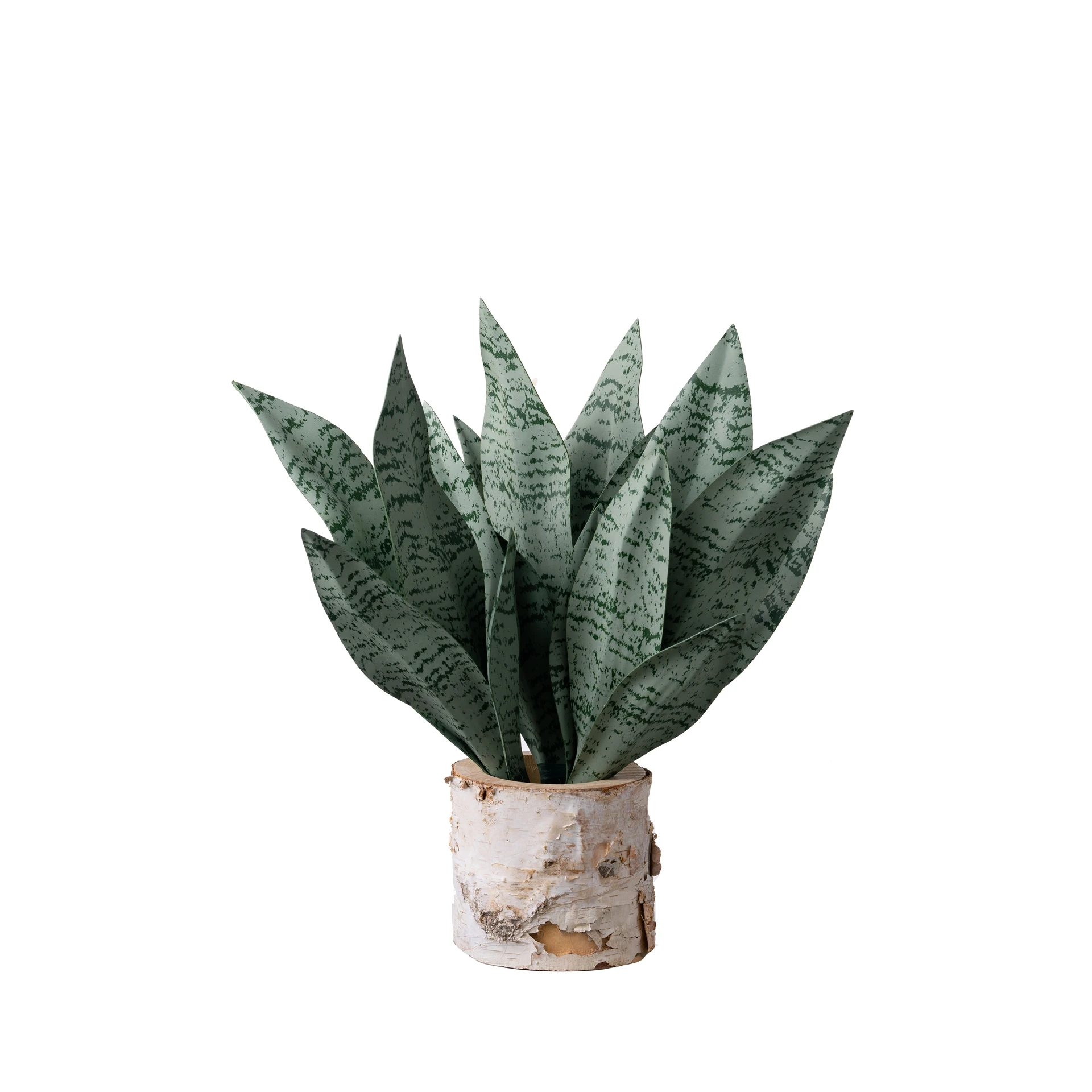CL20007 Artificial Sansevieria Plants Snake Plant Faux Tropical Greenery  Leaves Stem for Home Office Store Garden Decor Green