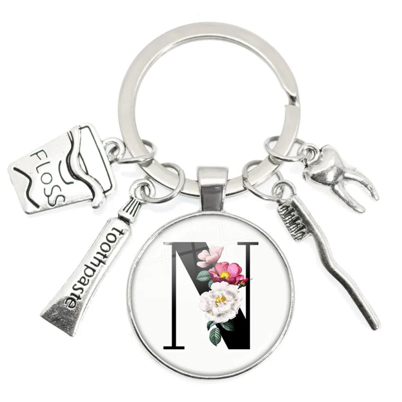 Dentist Graduation Gift Dentists Keychain Az Letter Simulation