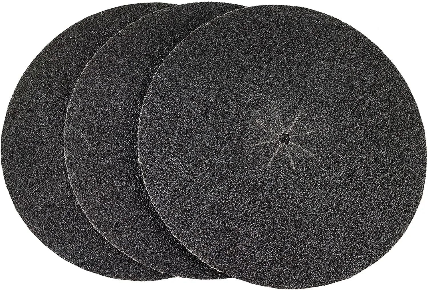 17" x 2" Silicon Carbide Slotted Edger Floor Sanding Discs 10 Pack, 36 Grit 