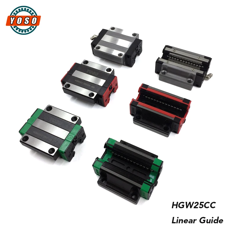 HGR25 Linear Motion System CNC Guide Rail and Bearing HGW25CA HGW25HA ...