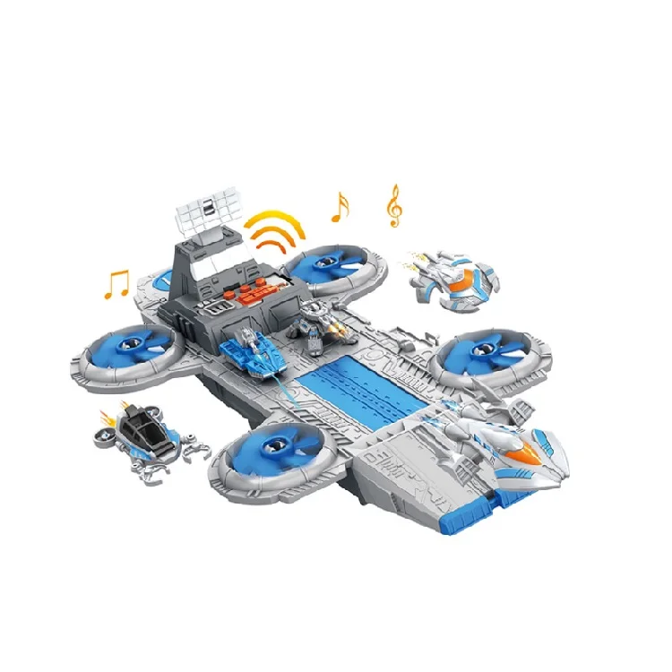 Including 6 Sounds 5 Cars Battery Operated Space Ship Toy Educational Kids DIY Toys