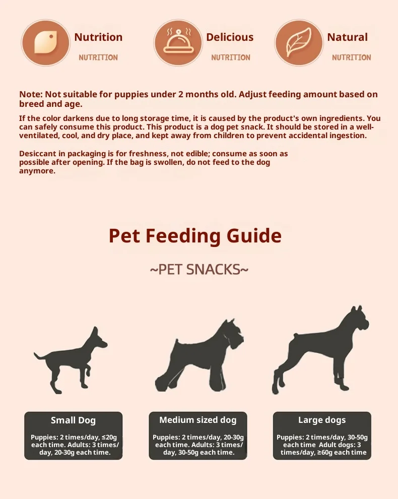 Pet Dog Beef Dried Jerky Training Snacks 108g/100g Bagged Packaging details