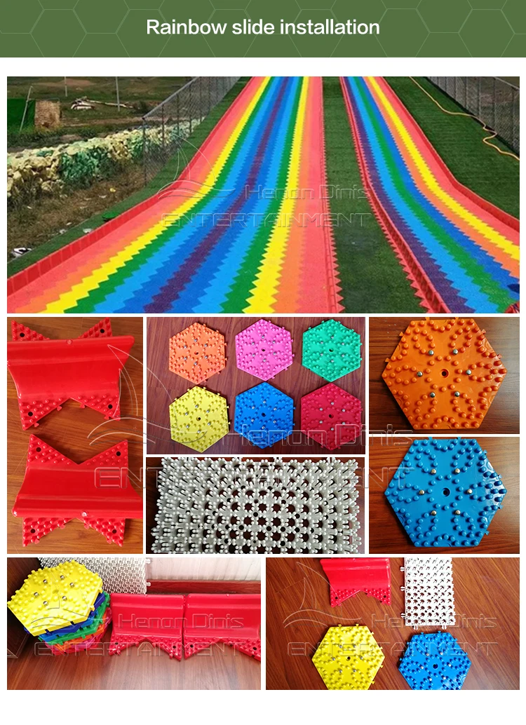 Colorful Dry Kids Plastic Slip Slide Rainbow Slide For Sale Buy