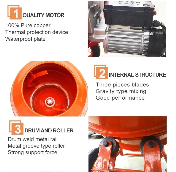 Tobemac miglior qualità tipo di padella miscelatore manuale per cemento in  vendita - Cina Betoniera, betoniera