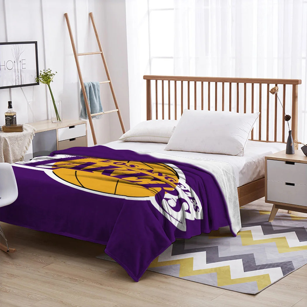 Customized NBA Los Angeles Lakers Fleece Blankets