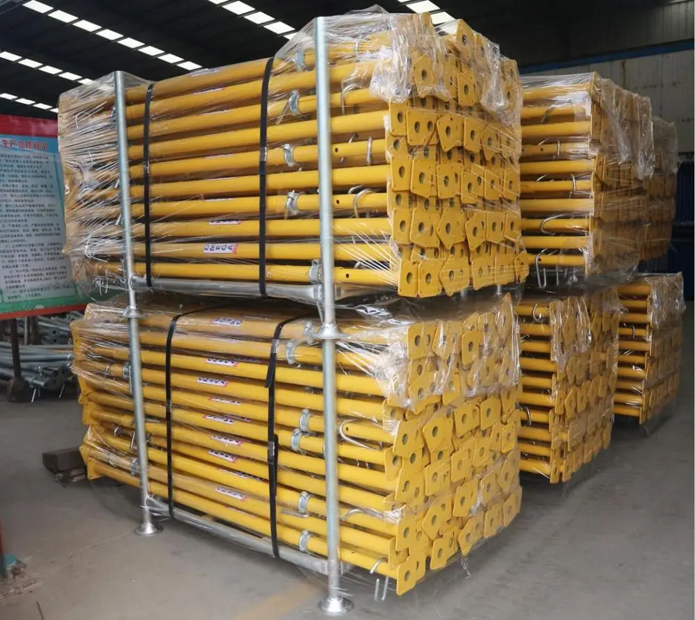 轻型可调施工脚手架杆 acrow 道具可调意大利支撑道具用于混凝土支撑