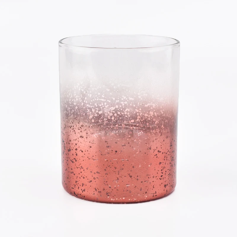 Colored Glass Candle Jars For Christmas Decoration