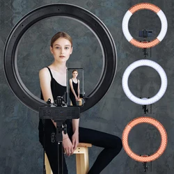 Philippines Free Shipping FOSOTO RL-18 18 inch tiktok LED ring light set with tripod stand for Video Studio Youtube Camera Phone