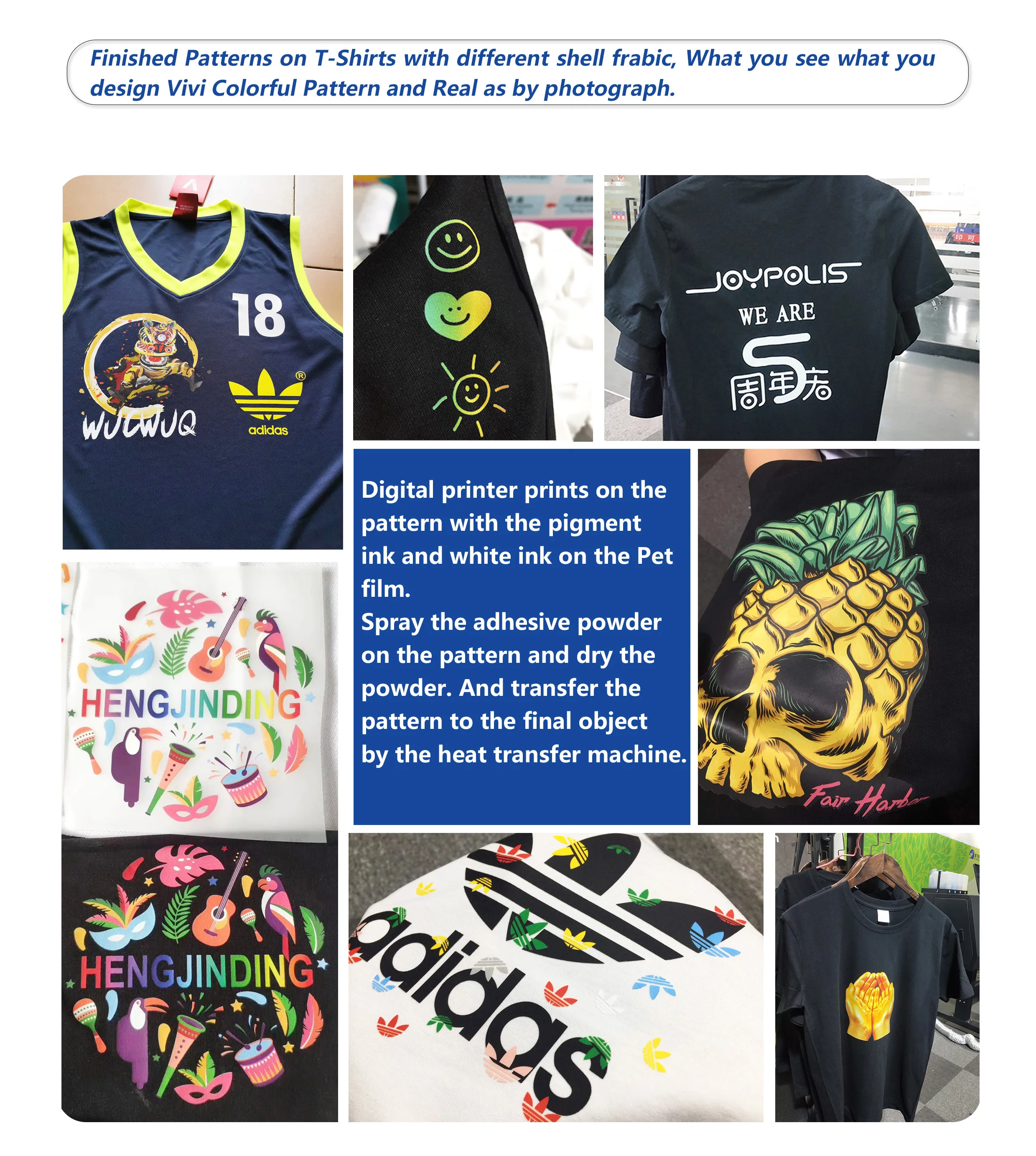 2023 New Coriolis White Ink Stamping Machine HeaT Transfer Printer T-shirt Printing Mahine with Shaker and Dryer for Clothing