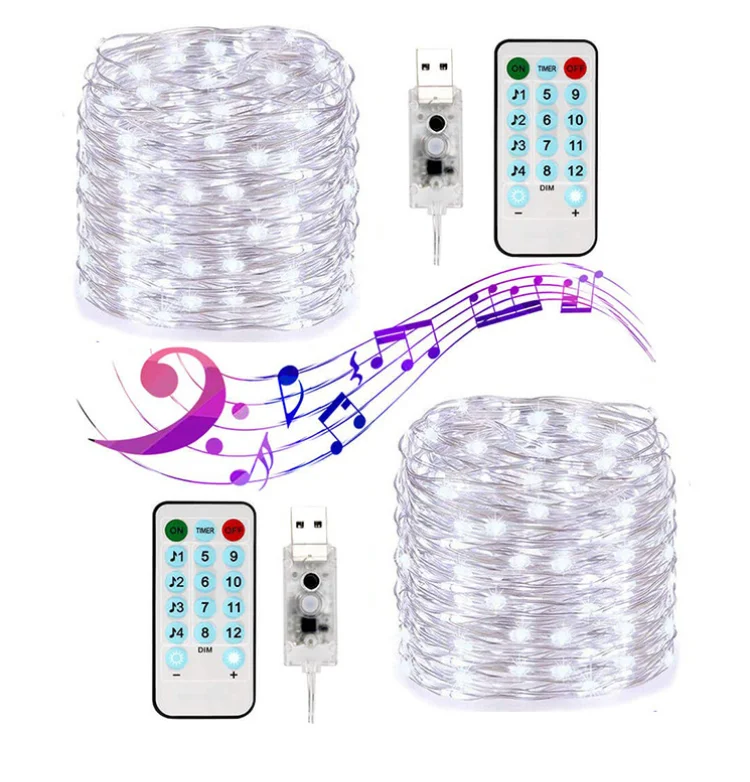 LED APP control String Light, LED Icicle Light String, Warm White Fairy Light String for Indoor Outdoor Wall Decoration