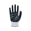 Anti slip nylon nitrile foam hand gloves for construction work
