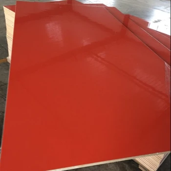 high gloss uv mdf board for kitchen cabinet with walnut/ cherry/ teak decorative paper- wood grain design