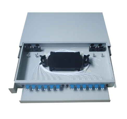 FTTH 12 - 24 core SC/FC/ST/LC Duplex SC ODF With Pigtail 2U Slide Rack-mounted ODF - ANKUX.COM