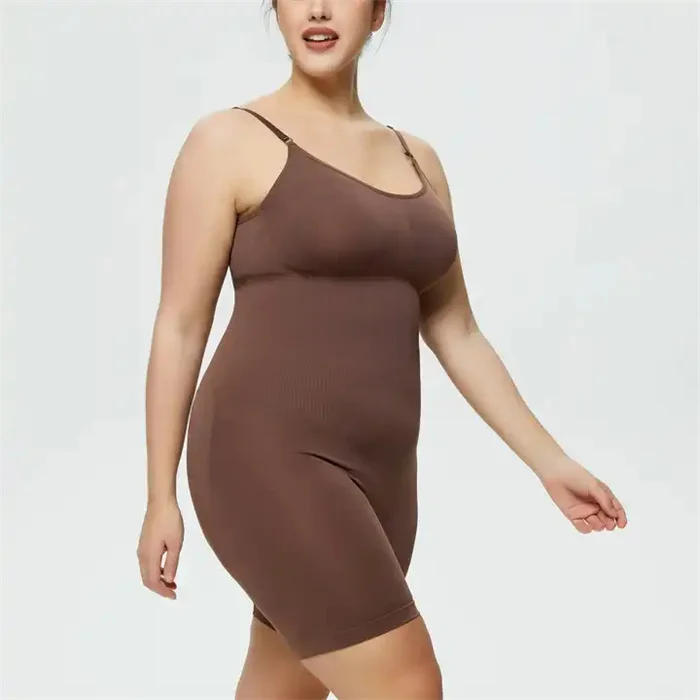 Spandex Polyester Seamless Plus Size Full Body Shaper Shapewear Women