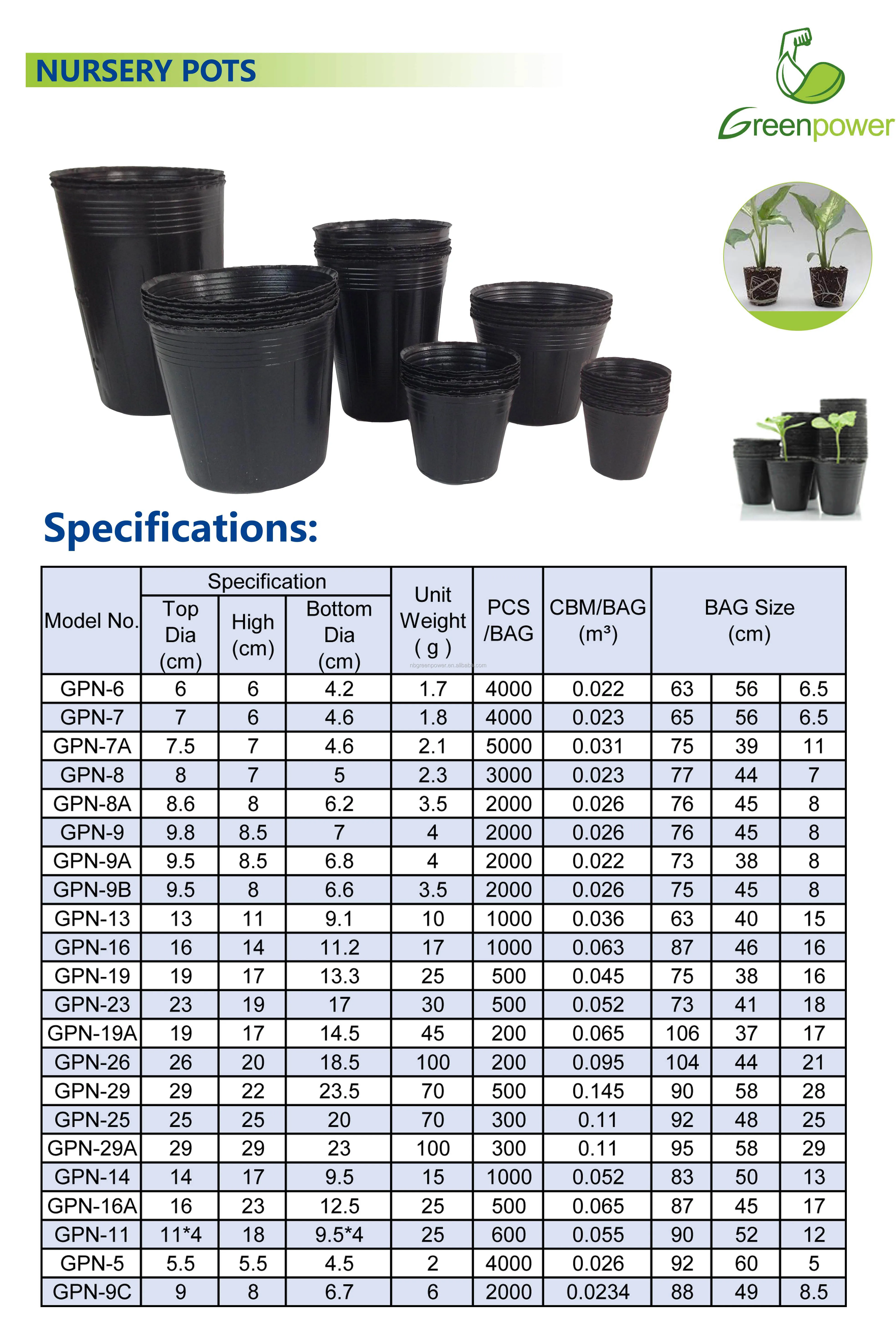 Plastic Nursery Flower Pot Soft Nursery Pot For Seeding - Buy Nursery