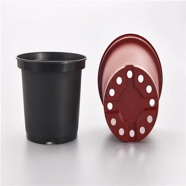 Black Plastic Nursery Flower Pots - 3 Gallon All-season