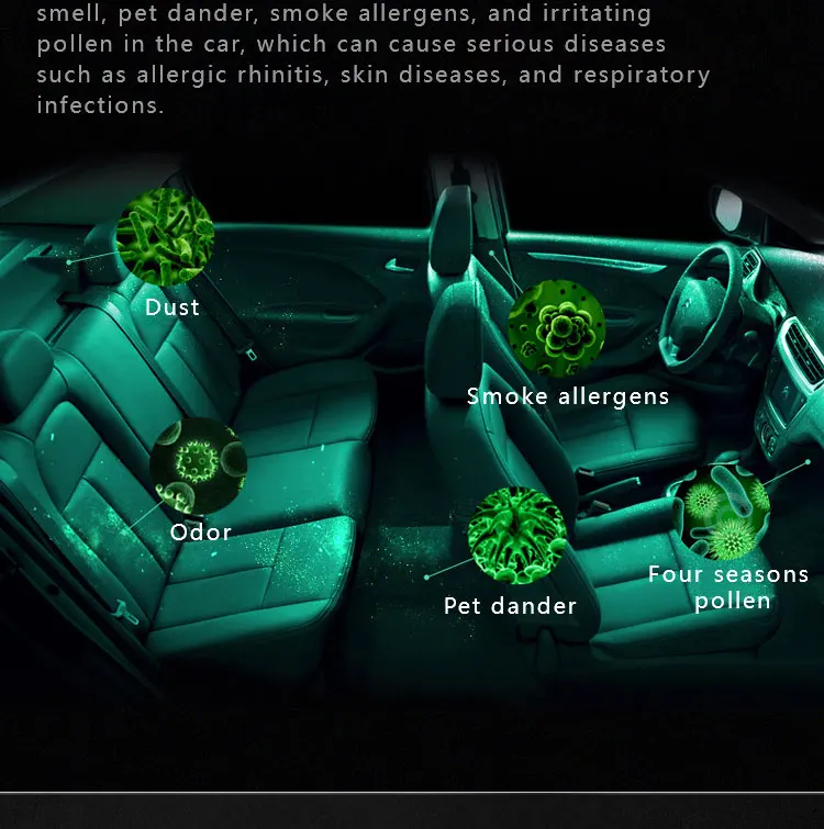 Cheap Mini Ozone Ionizer Car Air Purifier With Very Low Voice