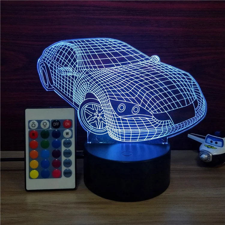 3D Night Lamp Decoration Nightlight Creative Design Kids Room Decoration Christmas Gifts For Boys & Teenagers