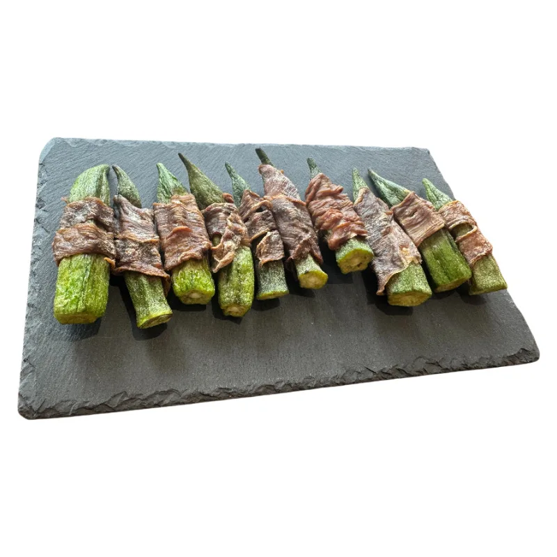 Factory Direct Wholesale Dog Snacks Duck Jerky Okra for Large & Small Dogs Grinding Stick Training Reward details