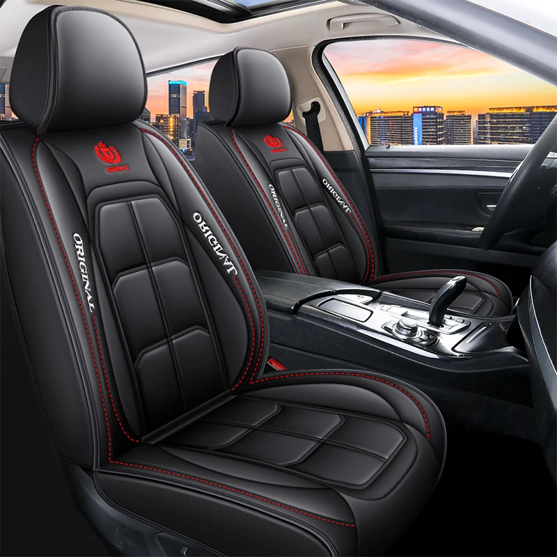 Full Set Car Seat Covers,Crown Pu Leather Car Seat Cover Full Surround ...