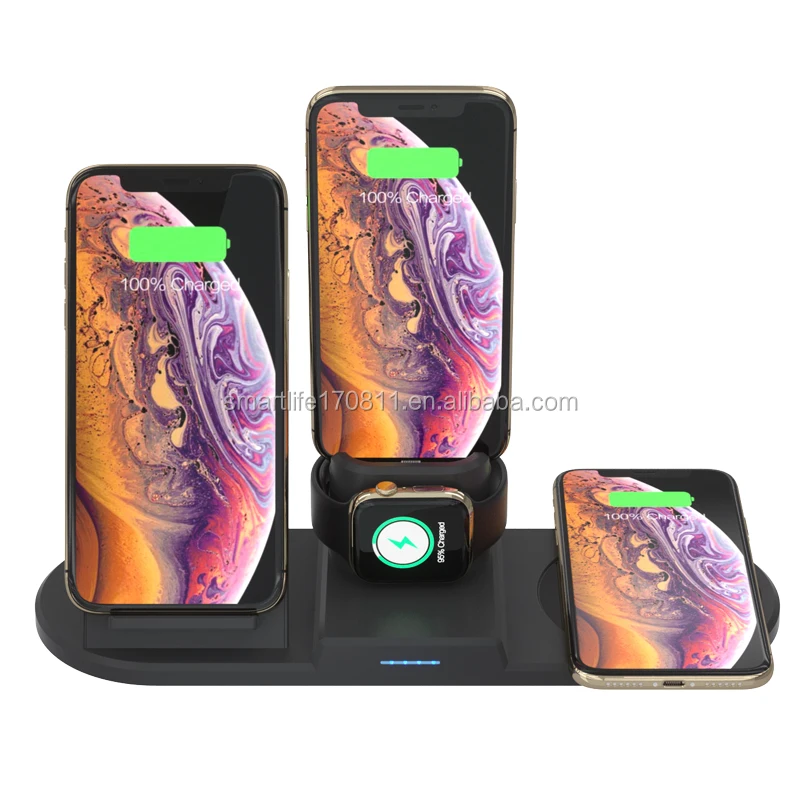 2020 new arrival 15W 4 in 1 Multifunction intelligent thermostatic free mug cup qi wireless charger for iPhone 11 PRO MAX