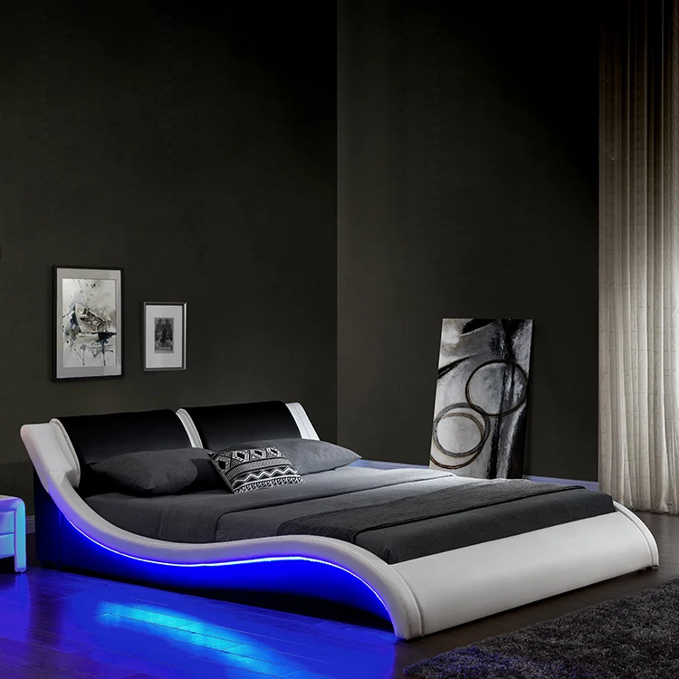 1178-1 modern design led bed double 