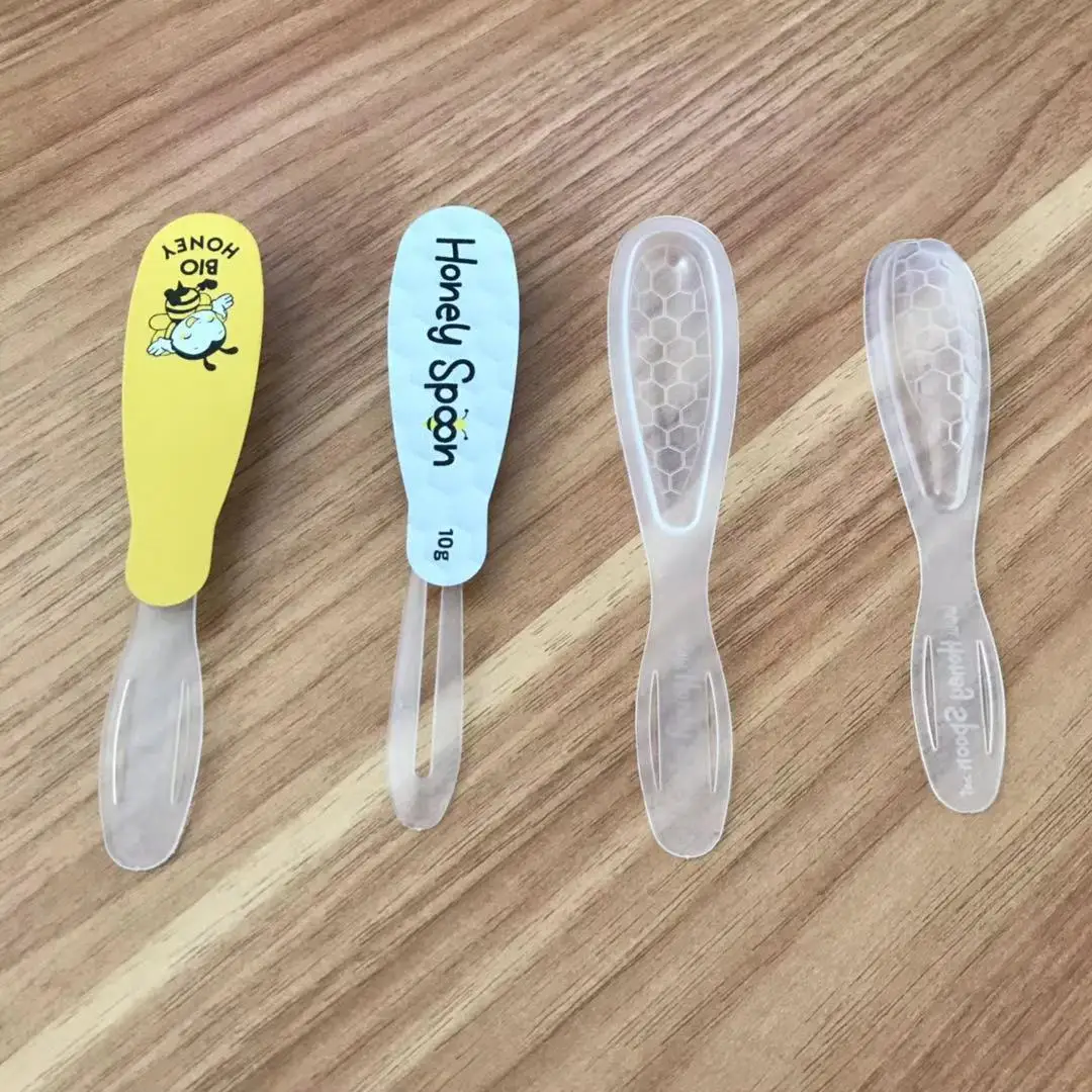 Pp Sweet Honey Spoon Transparent Flatware Fill 7ml 10ml Can Seal