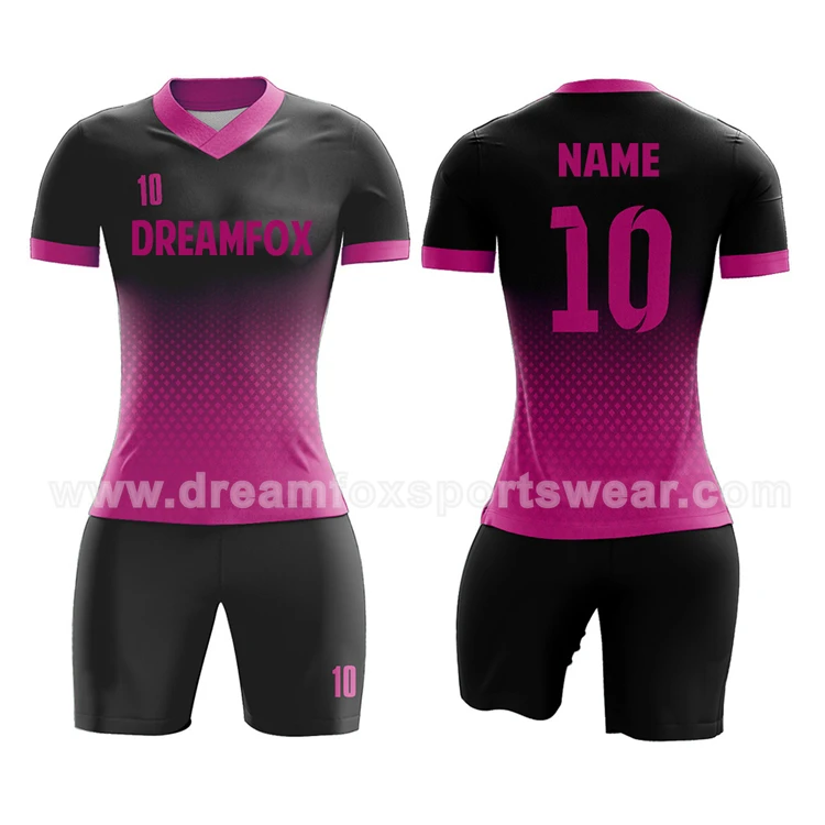 Promotion Custom Quick Dry Soccer Uniform Set Full Set Women Slim Fit ...