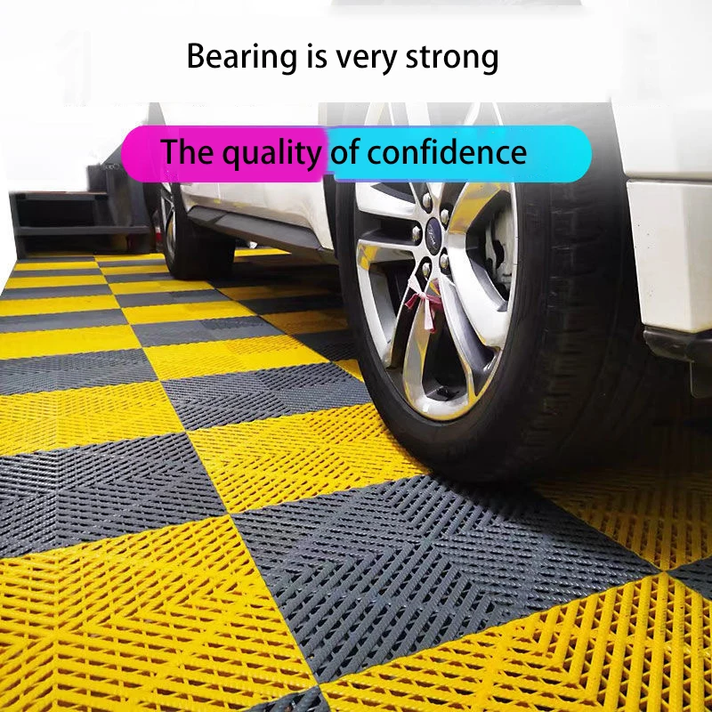 Car Wash Plastic Splicing Grille Board Straight Plug Groove Non Skid