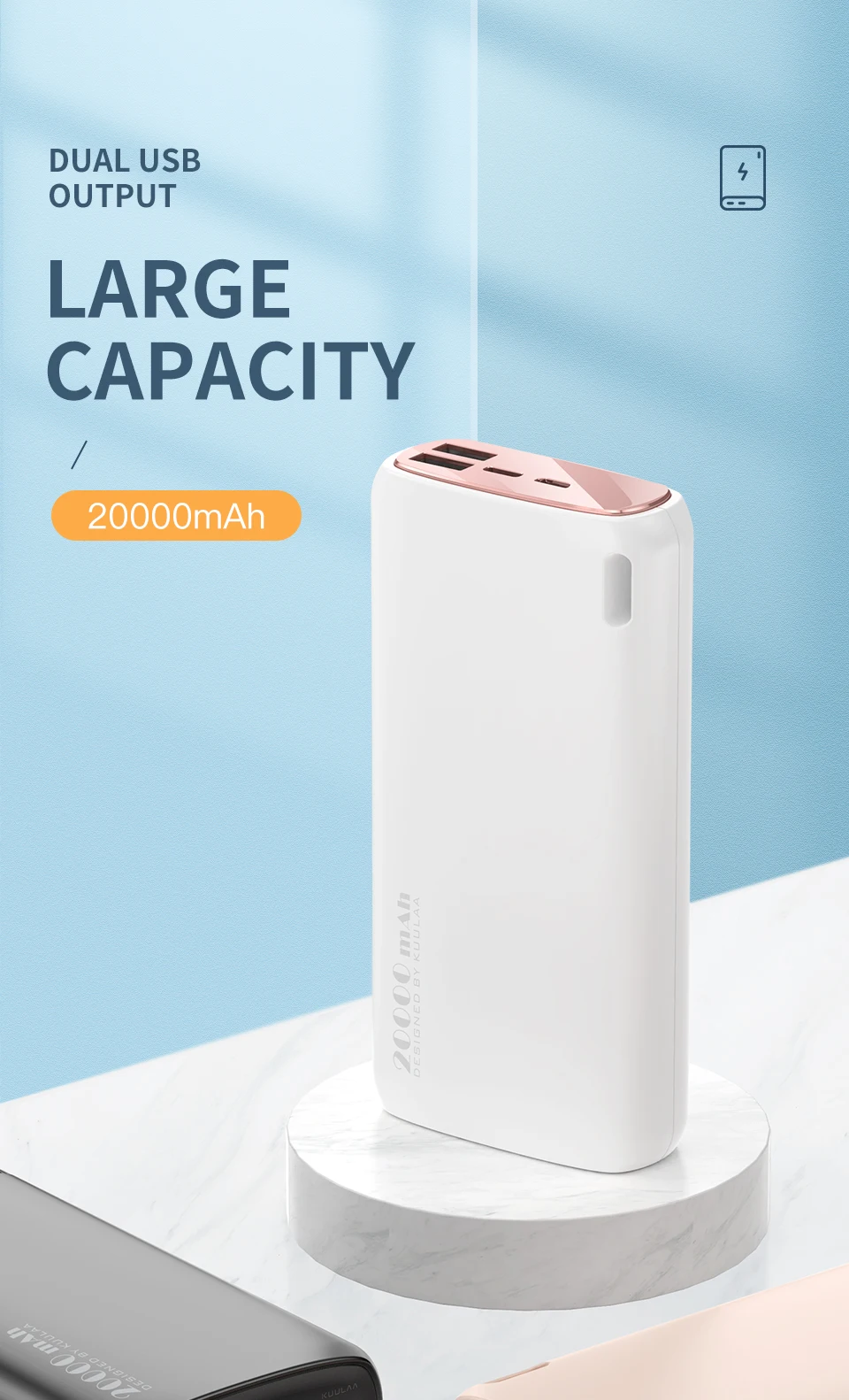 Kuulaa Best Powerbank 20000mah Mobile Charger Power Bank 20000 mah Fast Charging Power Banks 20000Mah - ANKUX.COM