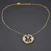 favorite Cute Girl Commitment to love gifts 18k gold plated letter charm pendant jewelry necklace