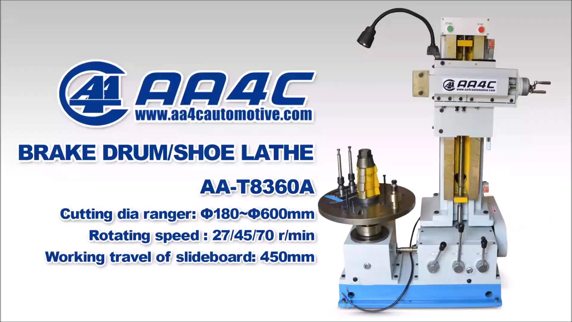 Aa4c Brake Disc Rectifier Lathe Disc Drum Cutting Machine Rotor Brake