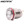 WCNNX cheapmetal shell Switch Button Power Flat head ON OFF start switch Reset 1 no 12mm Electronic Push Button