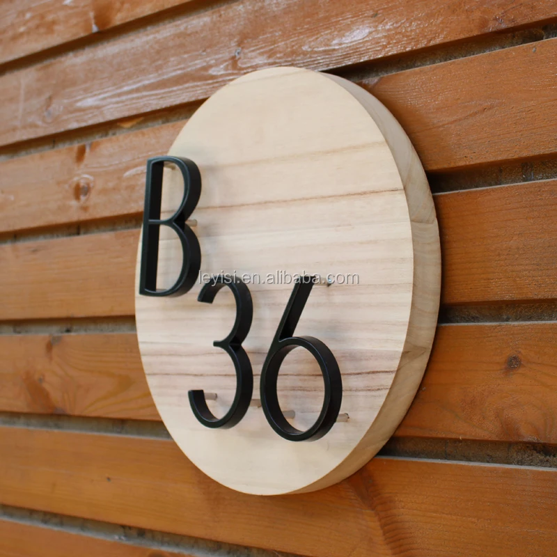 floating house numbers and letters