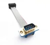 IDC type DB 9P Male VGA connector to 10P 2.54mm IDC 9P flat ribbon cable