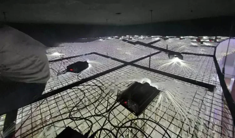 Shower effect fiber optic rain cloud light kit with LED light device fiber optic tail 45W2.jpg